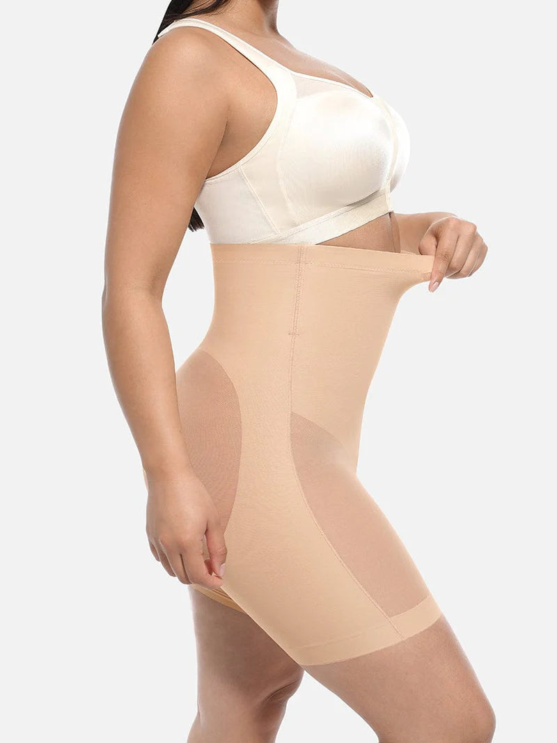 High-Waisted Mid-Thigh Shaper Shorts